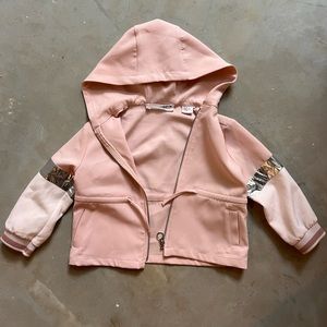 Zara Lightweight Reflective Jacket Drawstring Waist